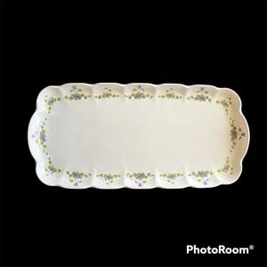 KAISER W Germany Romantica VIOLA Sandwich Tray 13.5" x 6.5" HTF!